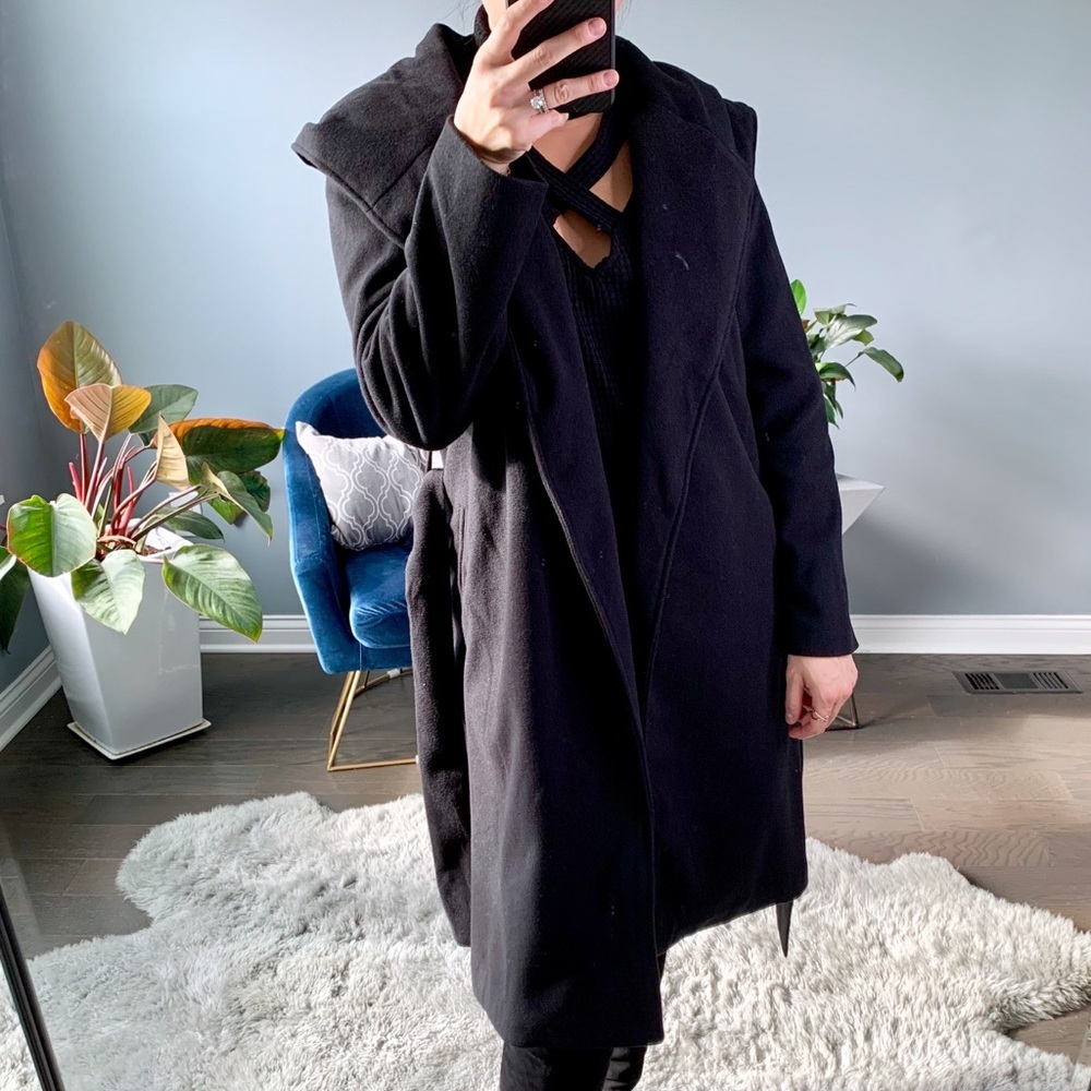 NWT Elegant Black Trench Coat